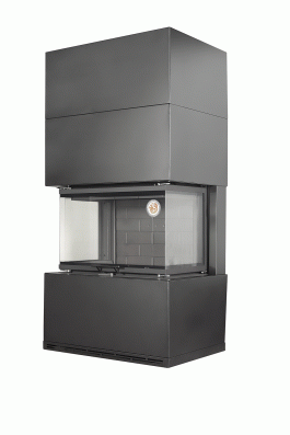 Камин Родос 800 ЧЕРНЫЙ шамот черный в Могилеве