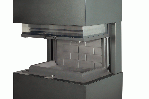 Камин Родос 800 ЧЕРНЫЙ шамот черный в Могилеве