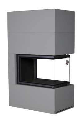 Камин Родос 900 ГРАФИТ, шамот черный в Могилеве