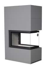 Камин Родос 900 ГРАФИТ, шамот белый в Могилеве