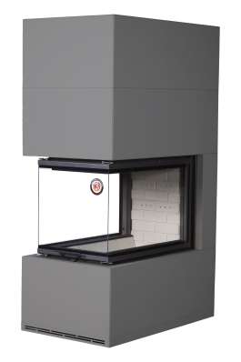 Камин Родос 900 ГРАФИТ, шамот белый в Могилеве