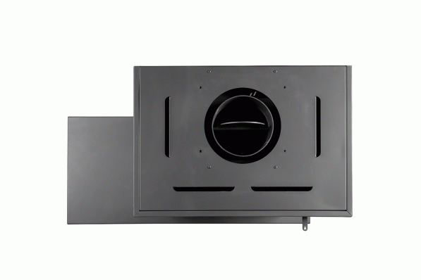 Камин МАДРИД на дровнике Гигант справа черный\белый шамот в Могилеве