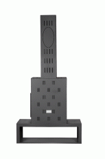 Камин МАДРИД на дровнике Гигант центральный черный\белый шамот в Могилеве