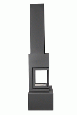 Камин МАДРИД на дровнике Гигант центральный черный\белый шамот в Могилеве