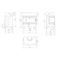 Каминная топка ILDNORD MALMO в Могилеве