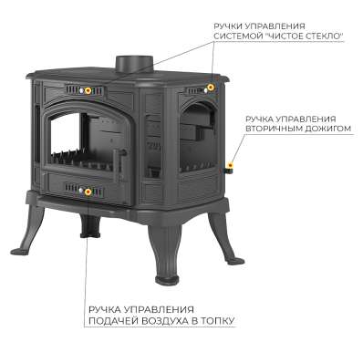 Печь-камин Везувий KZ-14РS Антрацит в Могилеве