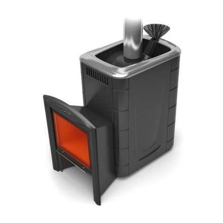 Печь для бани Термофор Гейзер 2014 Inox Витра ЗК антрацит купить в Могилеве