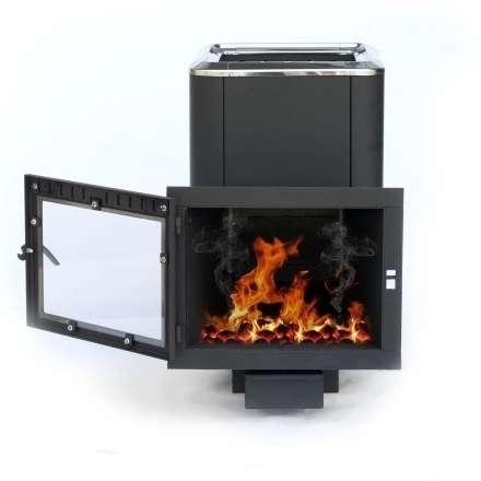 Печь банная чугунная СИБИРЬ 24 Конвекционная Панорамное стекло в Могилеве