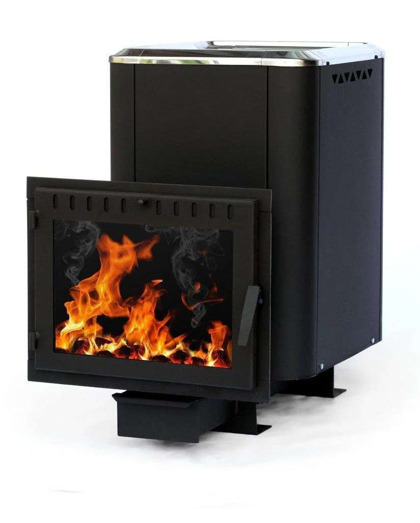 Печь банная чугунная СИБИРЬ 24 Конвекционная Панорамное стекло Амазонка бай фото в Могилеве