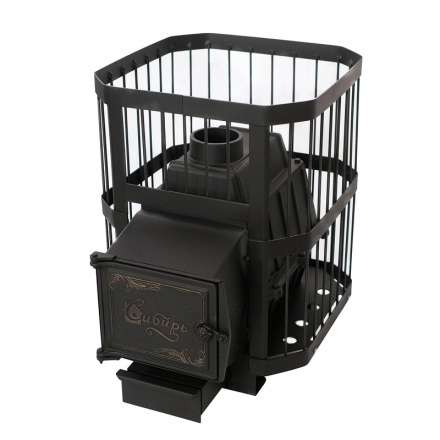 Печь банная чугунная СИБИРЬ 21 облегченная топка Амазонка бай фото в Могилеве