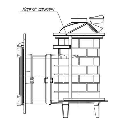 Банная печь ProMetall Атмосфера ламели Окаменевшее дерево в Могилеве