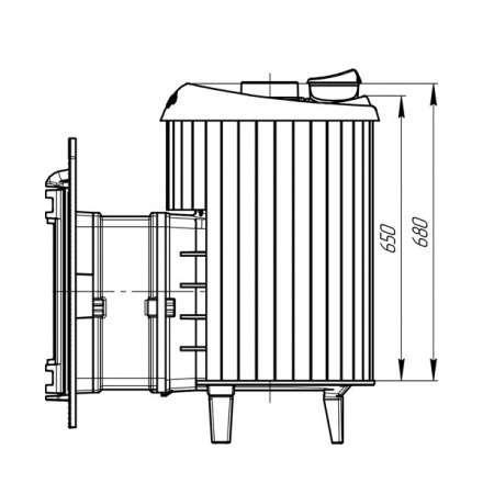 Банная печь ProMetall Атмосфера ламели Окаменевшее дерево в Могилеве