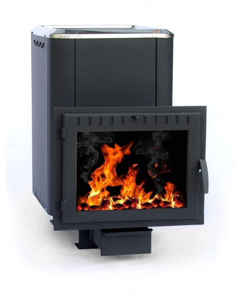 Печь банная Сибирь-18 (панорамное стекло, конвекционная) Амазонка бай фото в Могилеве