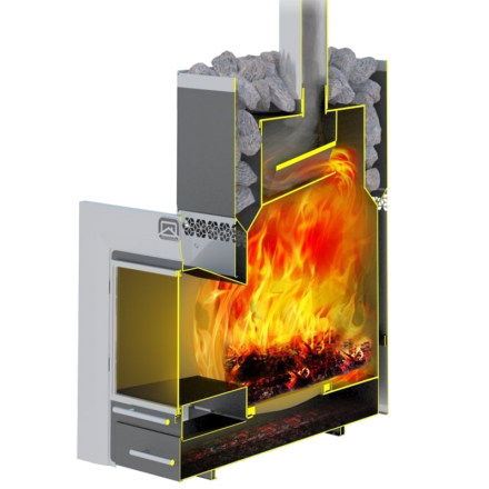 Печь для бани Теплодар Русь-12 ЛНЗП Профи Панорама в Могилеве