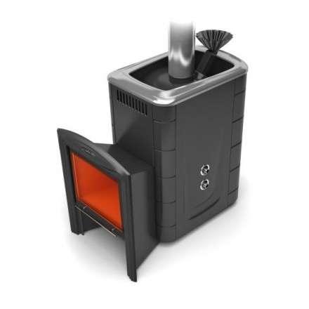 Печь для бани Термофор Гейзер 2014 Inox Витра ЗК ТО антрацит купить в Могилеве