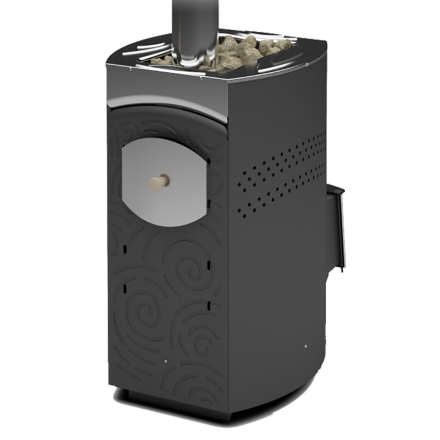 Печь для бани Теплодар Домна-20 ЛК Панорама в Могилеве