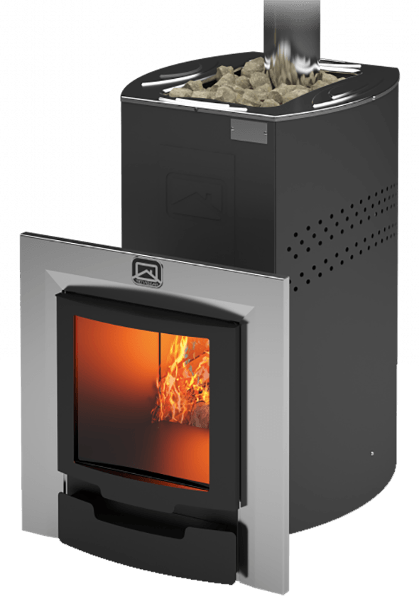 Печь для бани Теплодар Домна-20 ЛК Панорама Амазонка бай фото в Могилеве