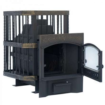 Печь банная Сибирь-24 с каминной дверцей в Могилеве