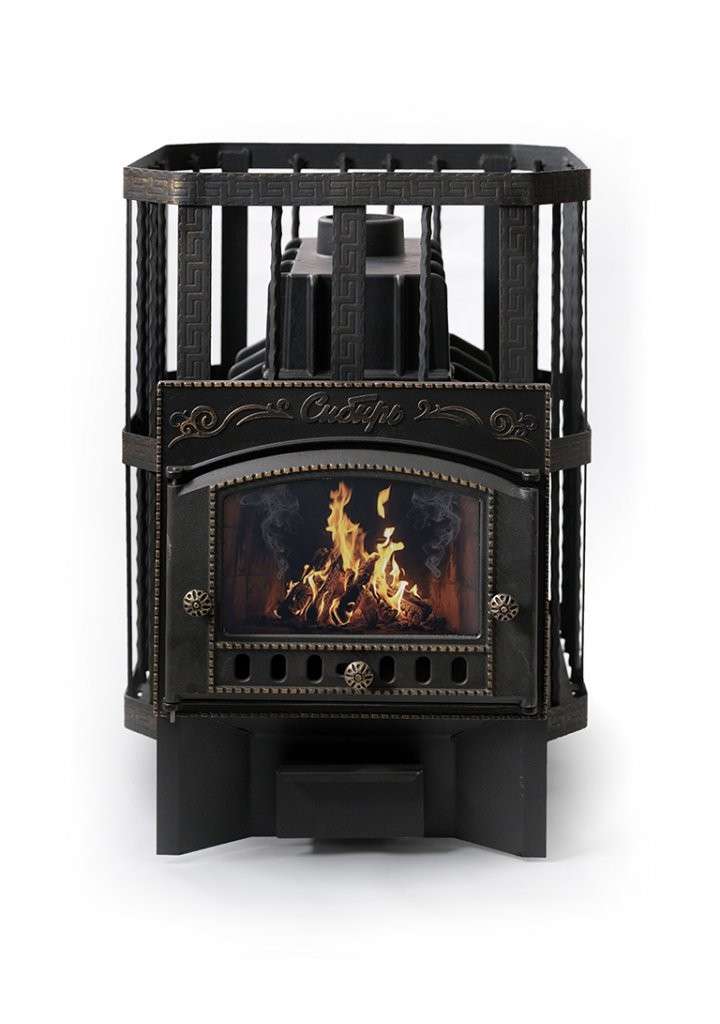 Печь банная Сибирь-24 с каминной дверцей Амазонка бай фото в Могилеве