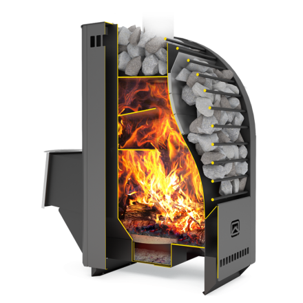 Печь для бани Теплодар Каскад-12Т Панорама в Могилеве