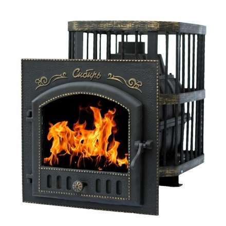 Печь банная Сибирь-24 с каминной дверцей Сибирь Амазонка бай фото в Могилеве