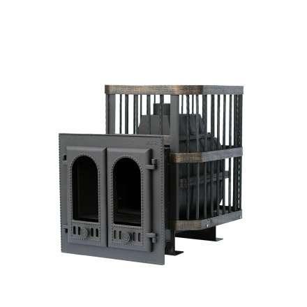 Печь банная Сибирь-24 с двухстворчатой каминной дверцей в Могилеве