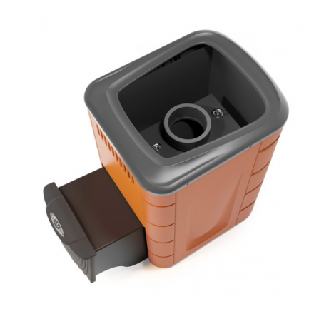 Печь для бани Термофор Каронада Мини Heavy Metal ДА терракота Амазонка бай фото в Могилеве