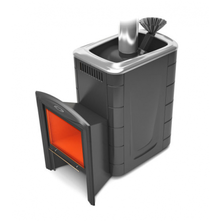 Печь для бани Термофор Гейзер Супер Inox Витра ЗК антрацит купить в Могилеве