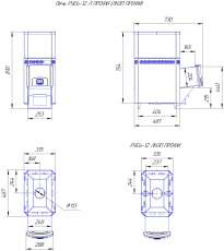 Печь для бани Теплодар Русь 12 Л Профи в Могилеве