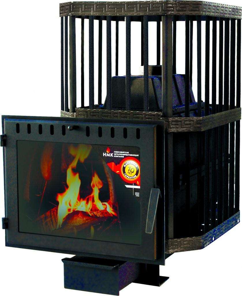 Печь банная Сибирь-24 (панорамное стекло, сетка квадрат) Амазонка бай фото в Могилеве