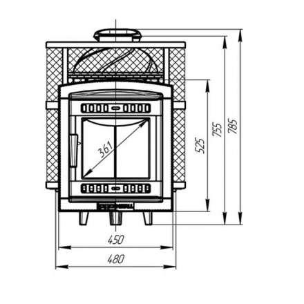 Банная печь ProMetall Атмосфера-М мини сетка в Могилеве