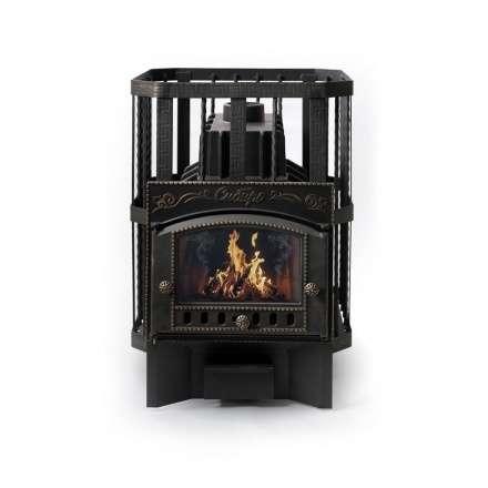 Печь банная Сибирь-32 с каминной дверцей Амазонка бай Фото в Могилеве