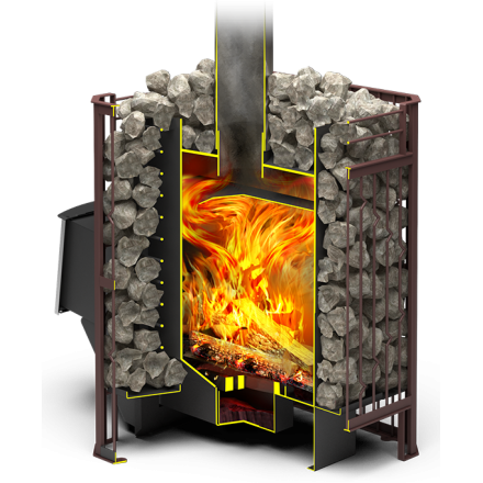 Печь для бани Теплодар Тамань-Сетка 10 Т в Могилеве