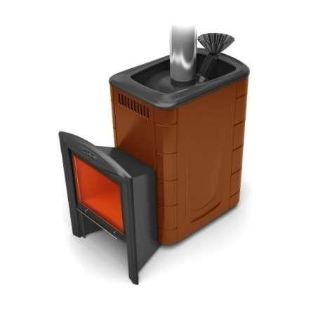 Печь для бани Термофор Гейзер 2014 Inox Витра ЗК терракота купить в Могилеве