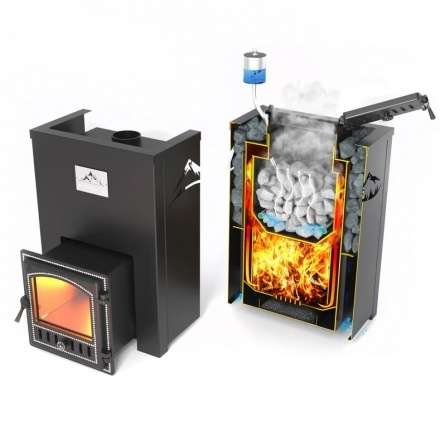 Печь для бани Везувий Эверест Inox 25 (205) под облицовку в Могилеве