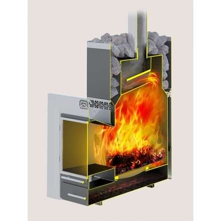 Печь для бани Теплодар Русь-12 ЛНЗП Профи Панорама (1.1) в Могилеве