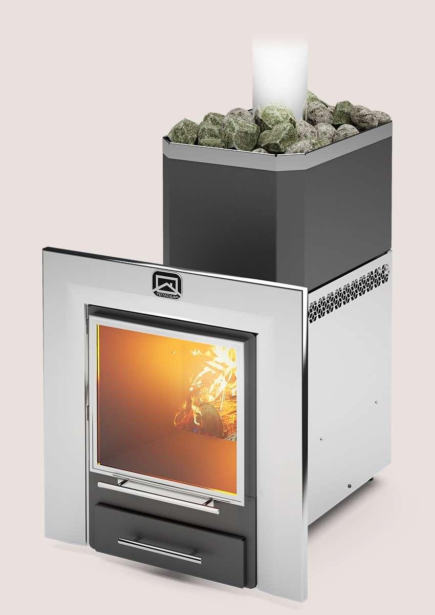 Печь для бани Теплодар Русь-12 ЛНЗП Профи Панорама (1.1) Амазонка бай фото в Могилеве