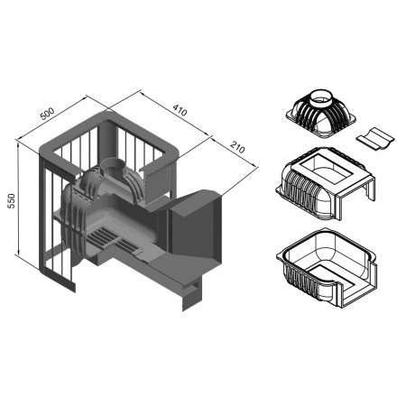 Печь для бани Этна Магма 14 (ДТ-3) в Могилеве
