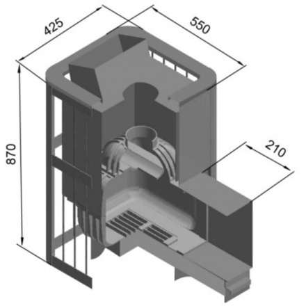 Печь для бани Этна Шторм 18 (ДТ-4С) в Могилеве