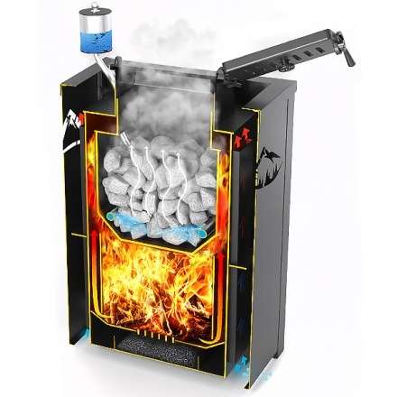 Печь для бани Везувий Эверест Inox 20 (281) в Могилеве