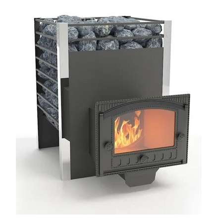 Печь для бани Добросталь Жара-люкс 20 панорамная дверка Амазонка бай фото в Могилеве