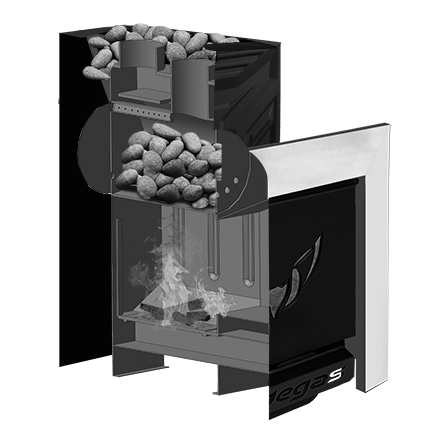 Банная печь Пегас 16 панорама конвекция в Могилеве