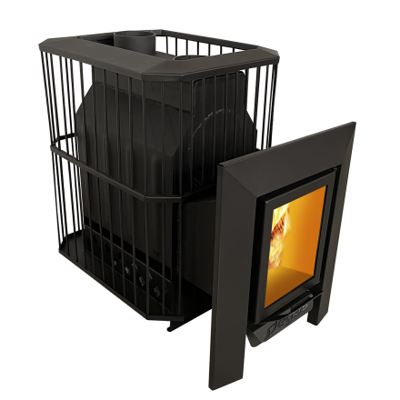 Банная печь Пегас 26 со стеклом сетка фото в Могилеве