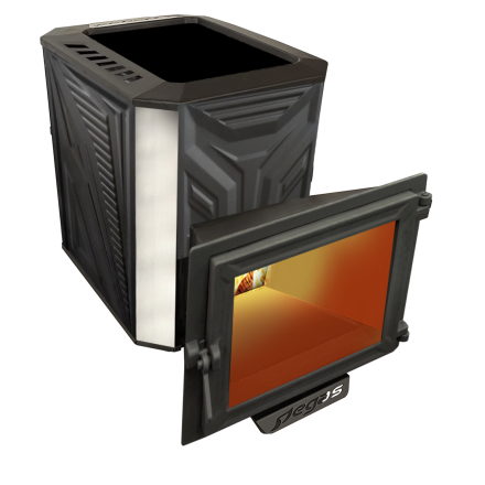 Банная печь Пегас 16 панорама нерж конвекция амазонка бай фото в Могилеве