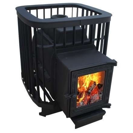 Чугунная печь для бани Варвара Прима 22 (К201) стекло купить в Могилеве