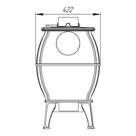 Купить Печь-камин Печь-камин ProMetall Бахта (черная) чугун в Могилеве Амазонка бай фото в Могилеве
