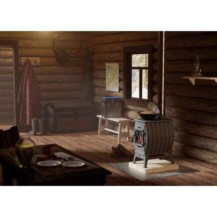 Купить Печь-камин Печь-камин ProMetall Бахта (черная) чугун в Могилеве Амазонка бай фото в Могилеве