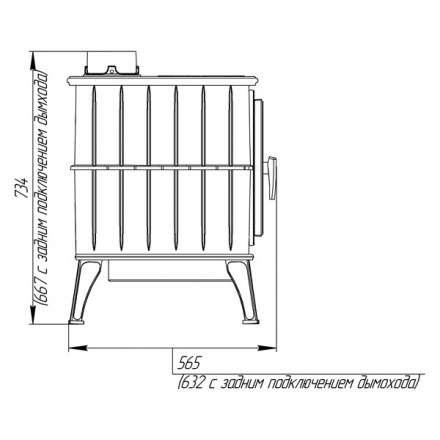Купить Печь-камин Печь-камин ProMetall Бахта (черная) чугун в Могилеве Амазонка бай фото в Могилеве