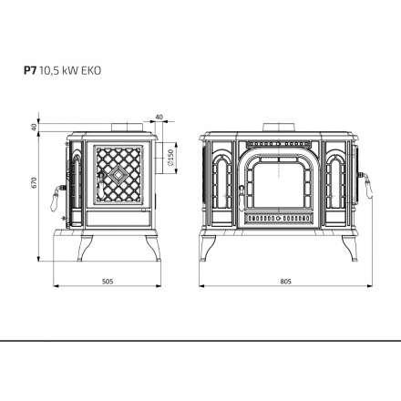 Купить Печь-камин Kawmet P7 LB в интерьере чугунный в Могилеве в Могилеве