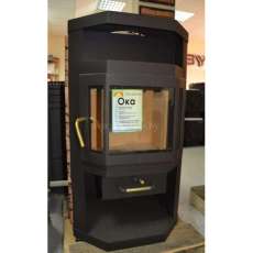 Купить стальную печь-камин со стеклом Мета-Бел Ока в Могилеве фото в Могилеве